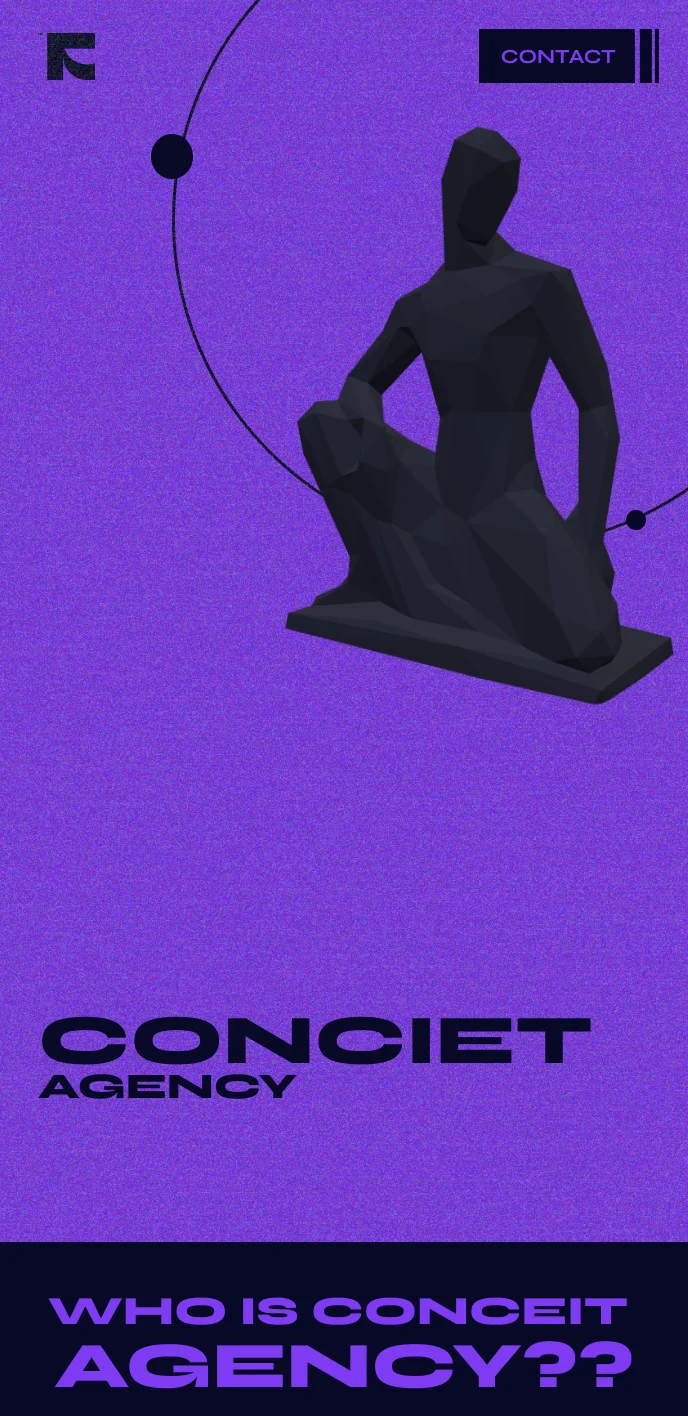 Conceit Agency phone user interface